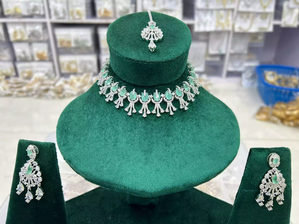 American diamond necklace set