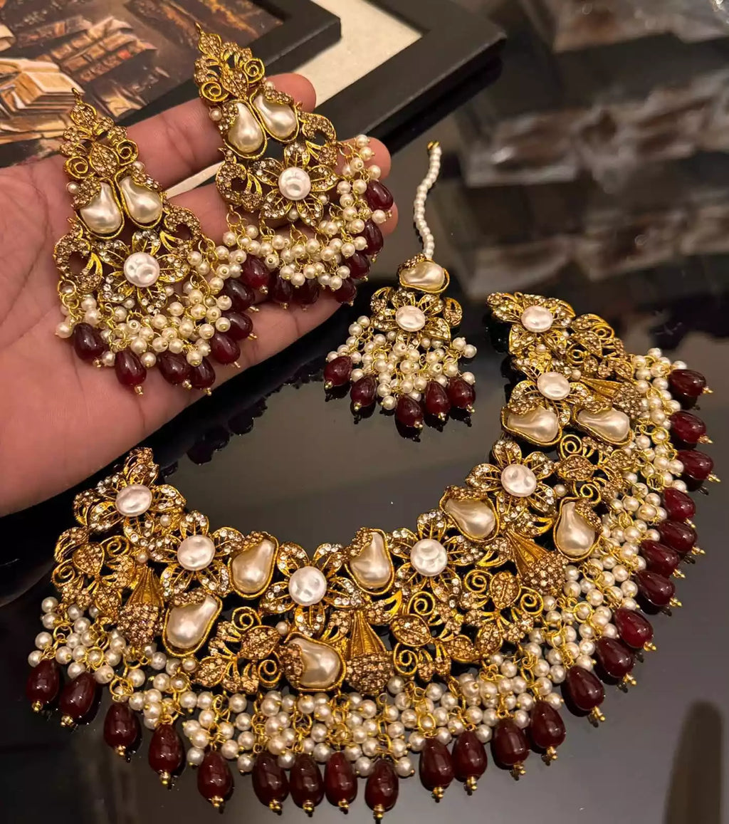 Handmade MOP bridal set