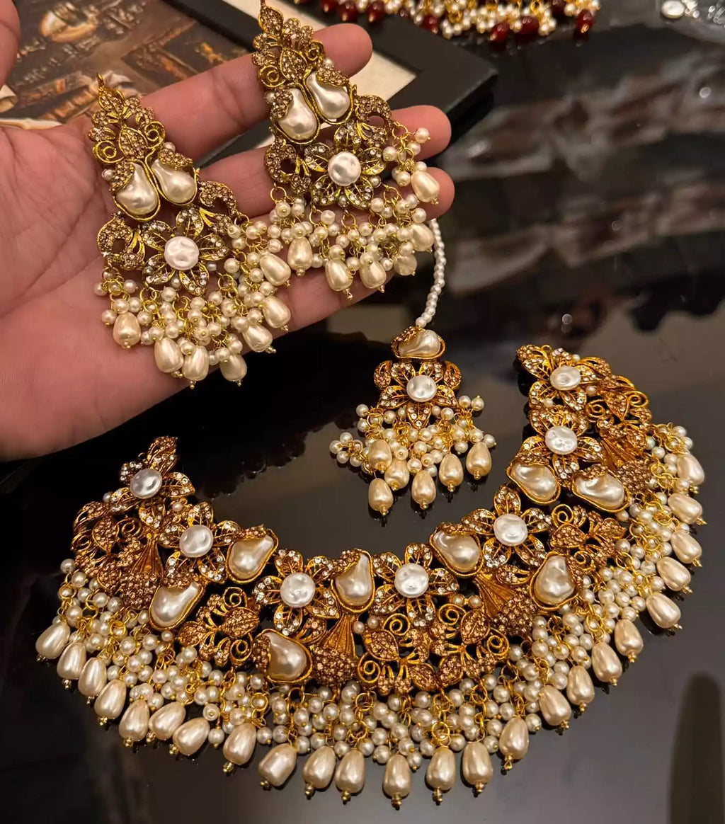 Handmade MOP bridal set