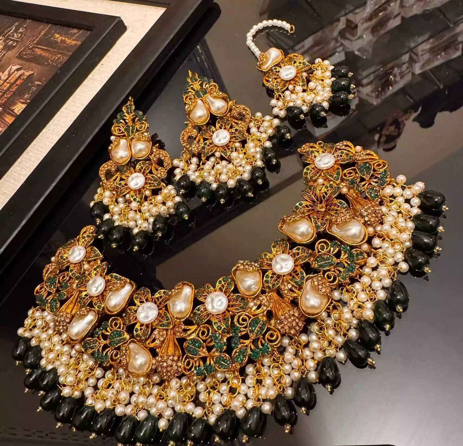 Handmade MOP bridal set