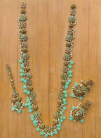 Zircon pearl long maala set