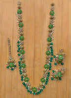 Zircon pearl long maala set