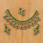 Zircon bridal necklace set