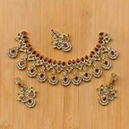 Zircon bridal necklace set
