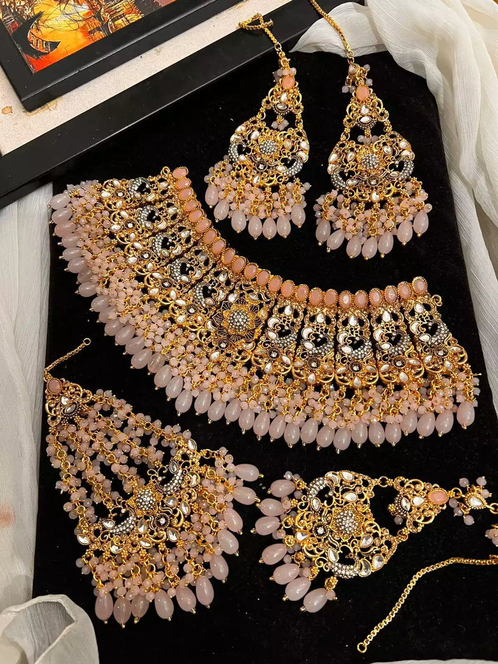 Handmade heavy bridal set