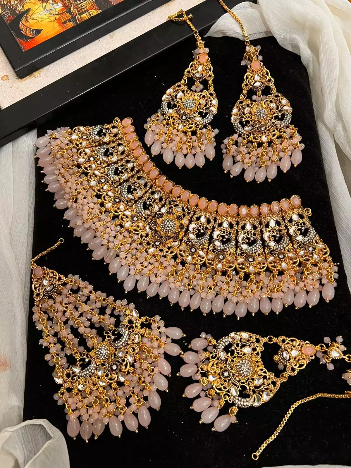 Handmade heavy bridal set