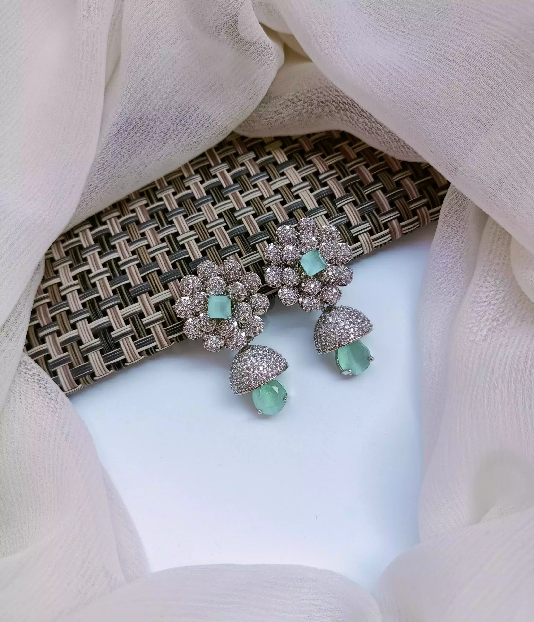 Micro zircon earrings
