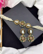 Handmade mother pearl choker set
