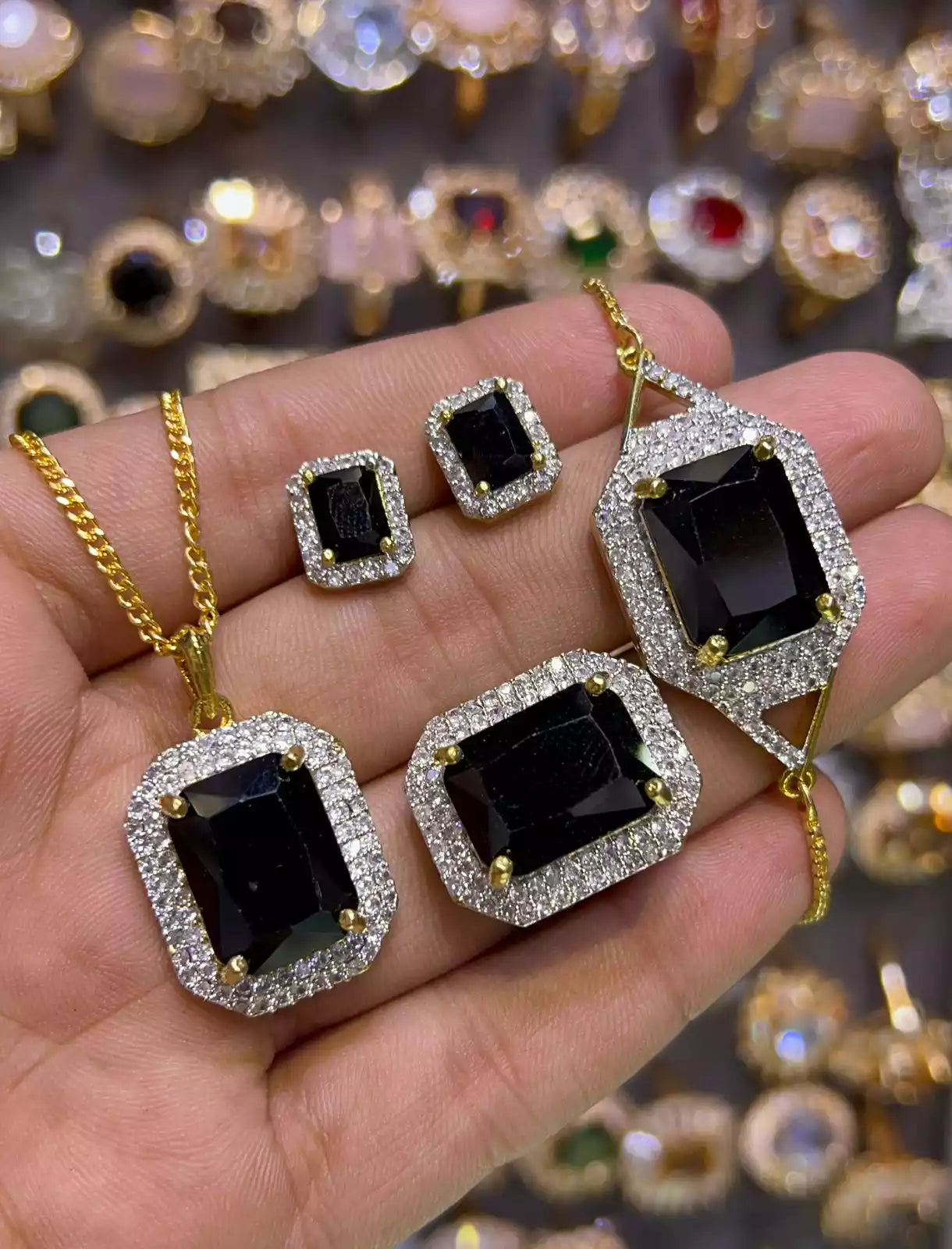 Zircon combo set with bracelet Main image