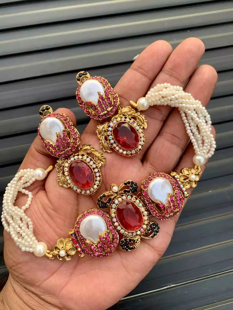 Designer MOP choker set