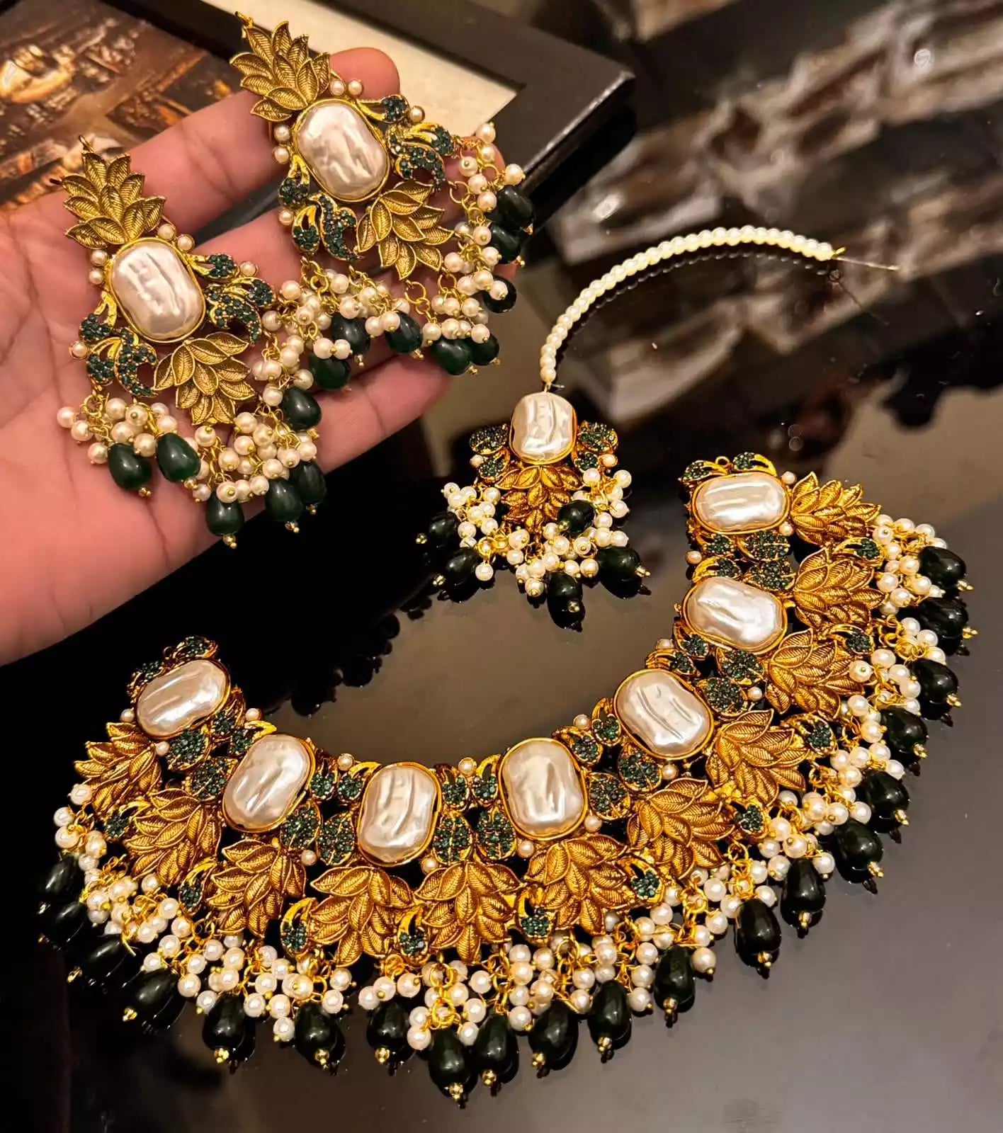Handmade MOP bridal set Main image