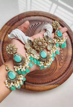 Doublet zircon choker set