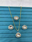 Uncut kundan pendant set
