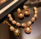 Mother pearl necklace set
