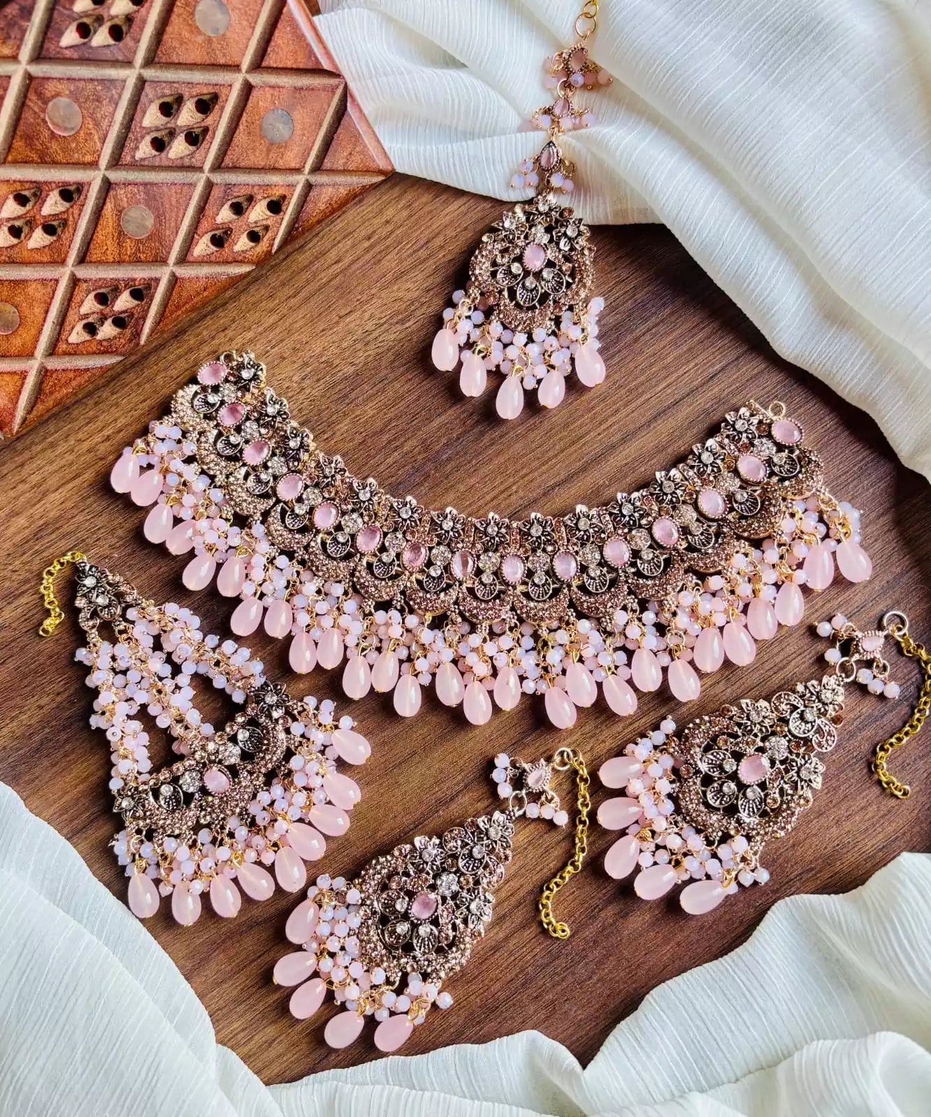 Handmade elegant bridal set