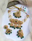 Kundan choker set with teeka