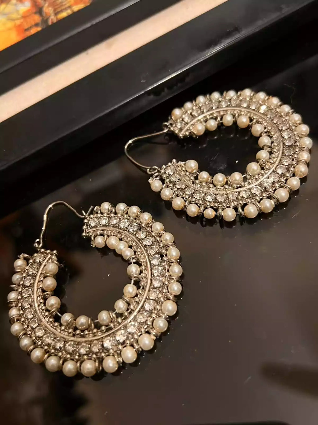 Manjoos baali earrings