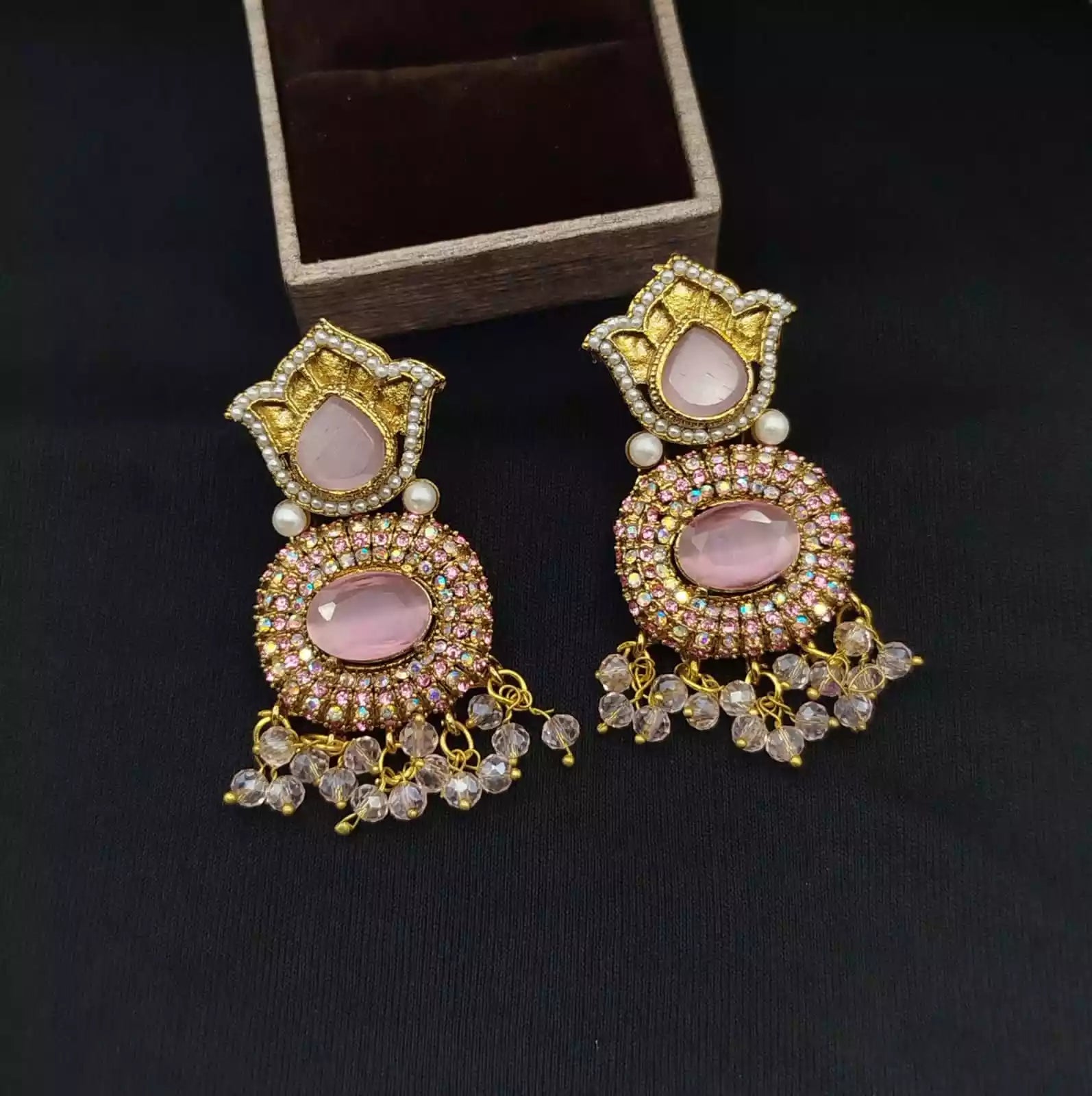 Zircon earrings