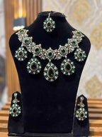 Diamond cut necklace set