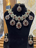 Diamond cut necklace set