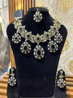 Diamond cut necklace set