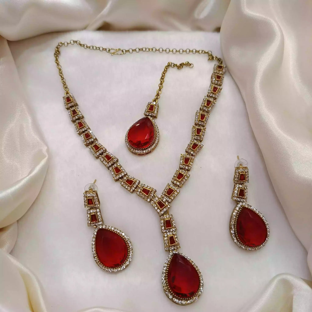 Zircon necklace set
