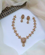Indian zircon necklace set
