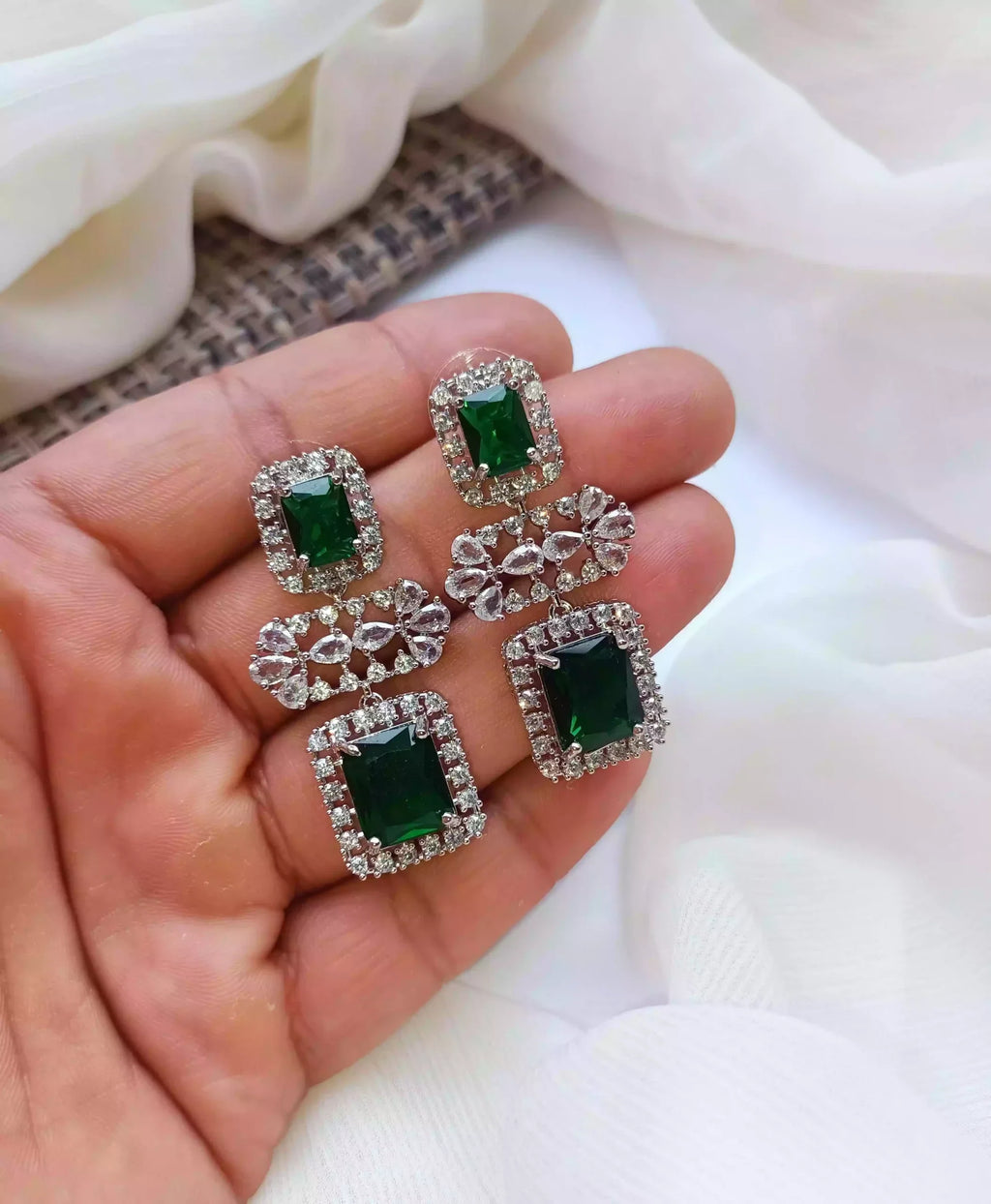Micro zircon earrings