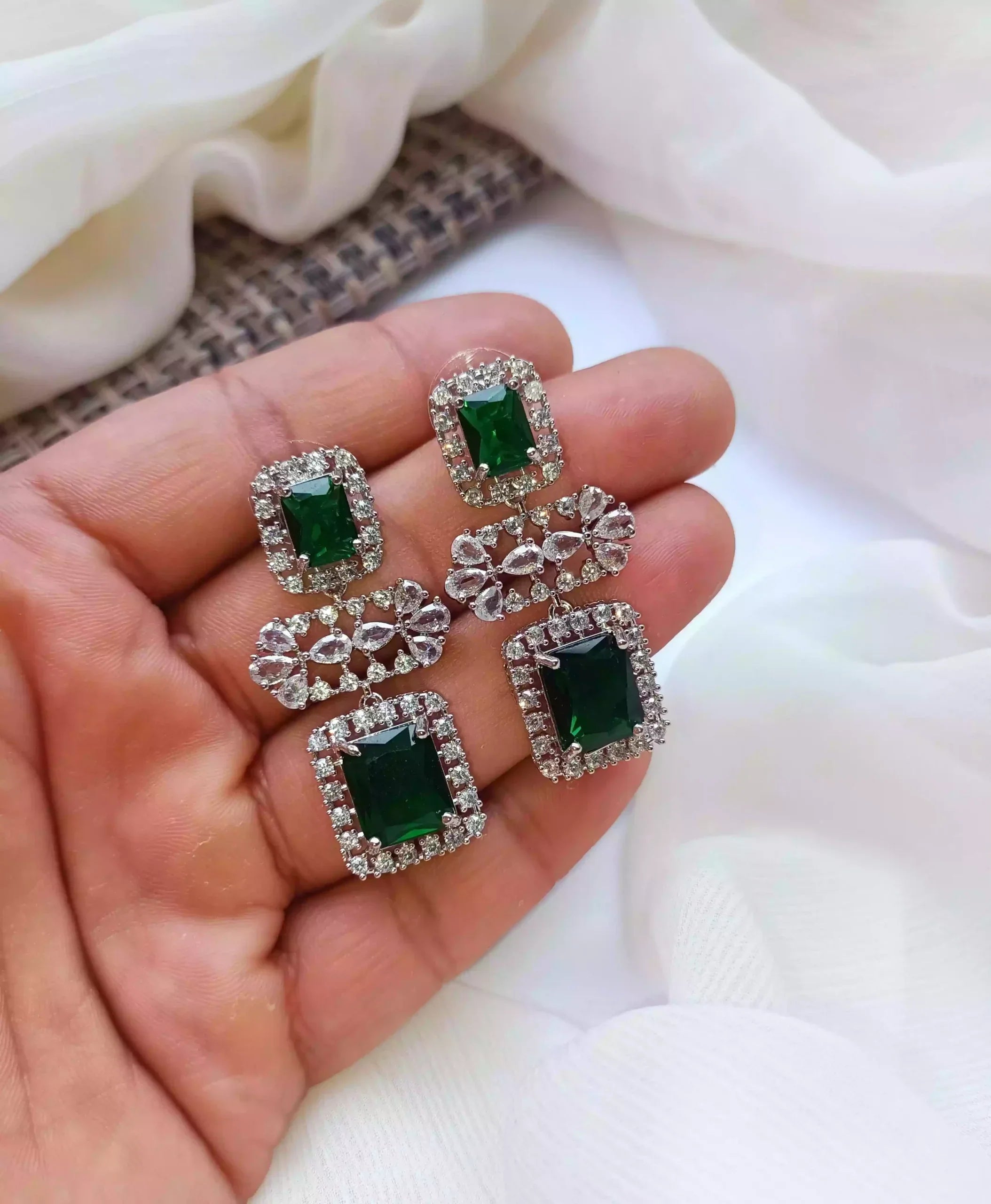 Micro zircon earrings