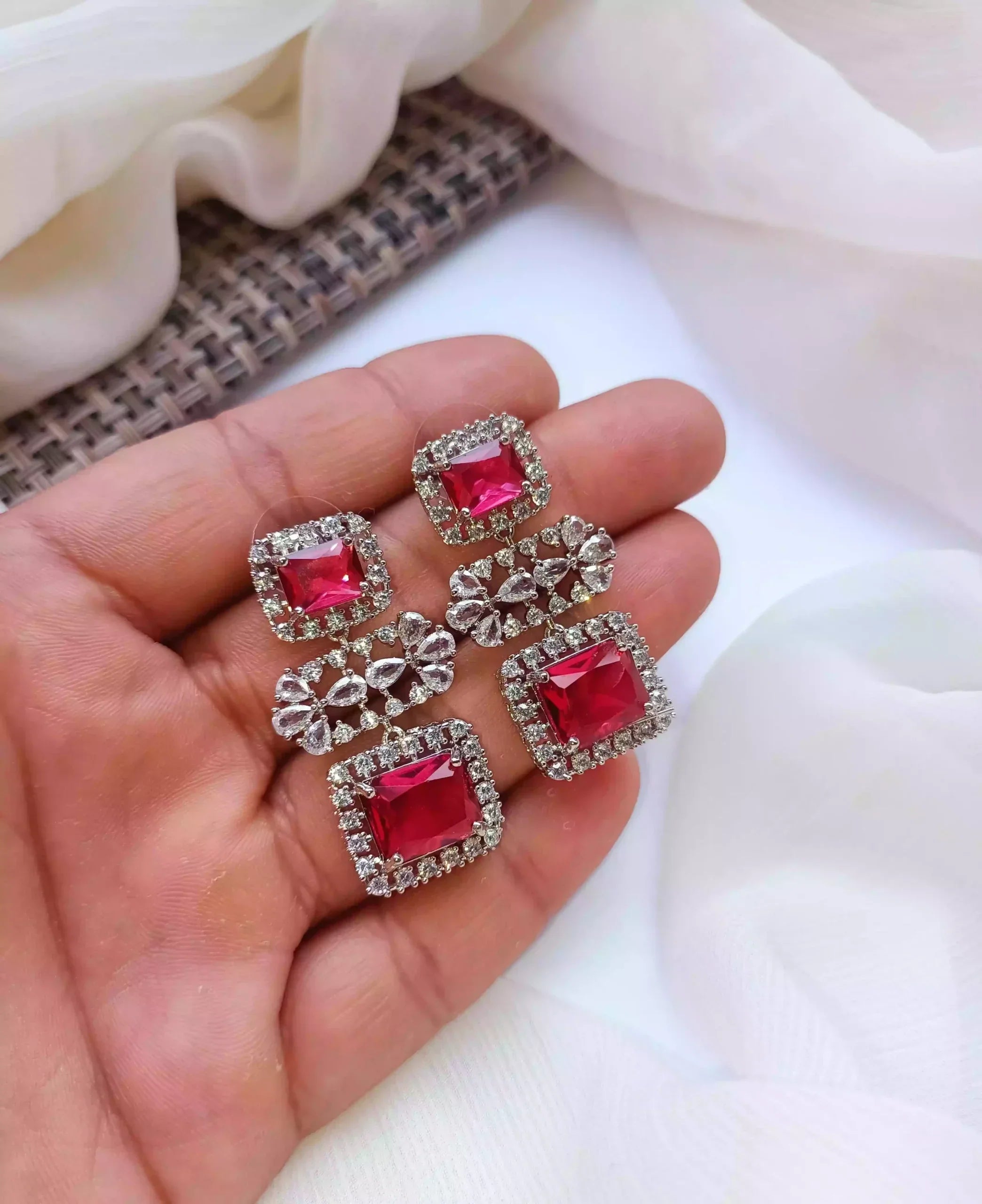 Micro zircon earrings