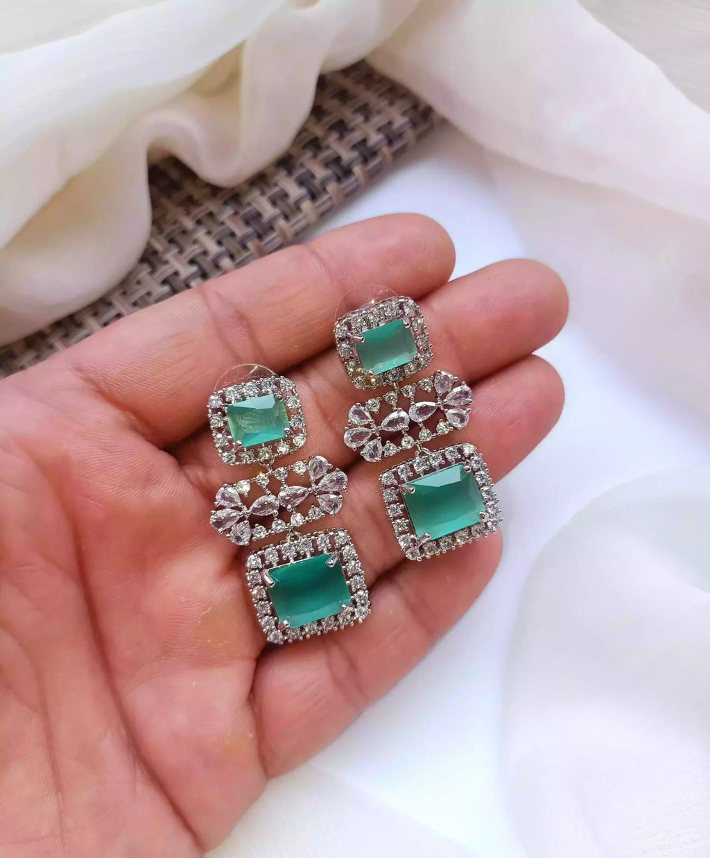 Micro zircon earrings