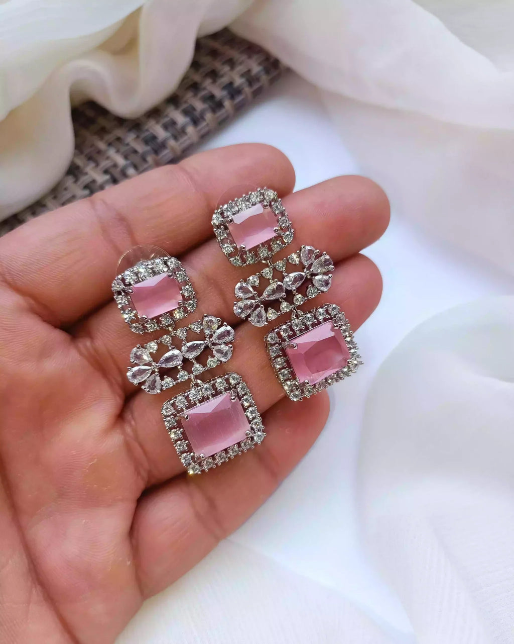 Micro zircon earrings