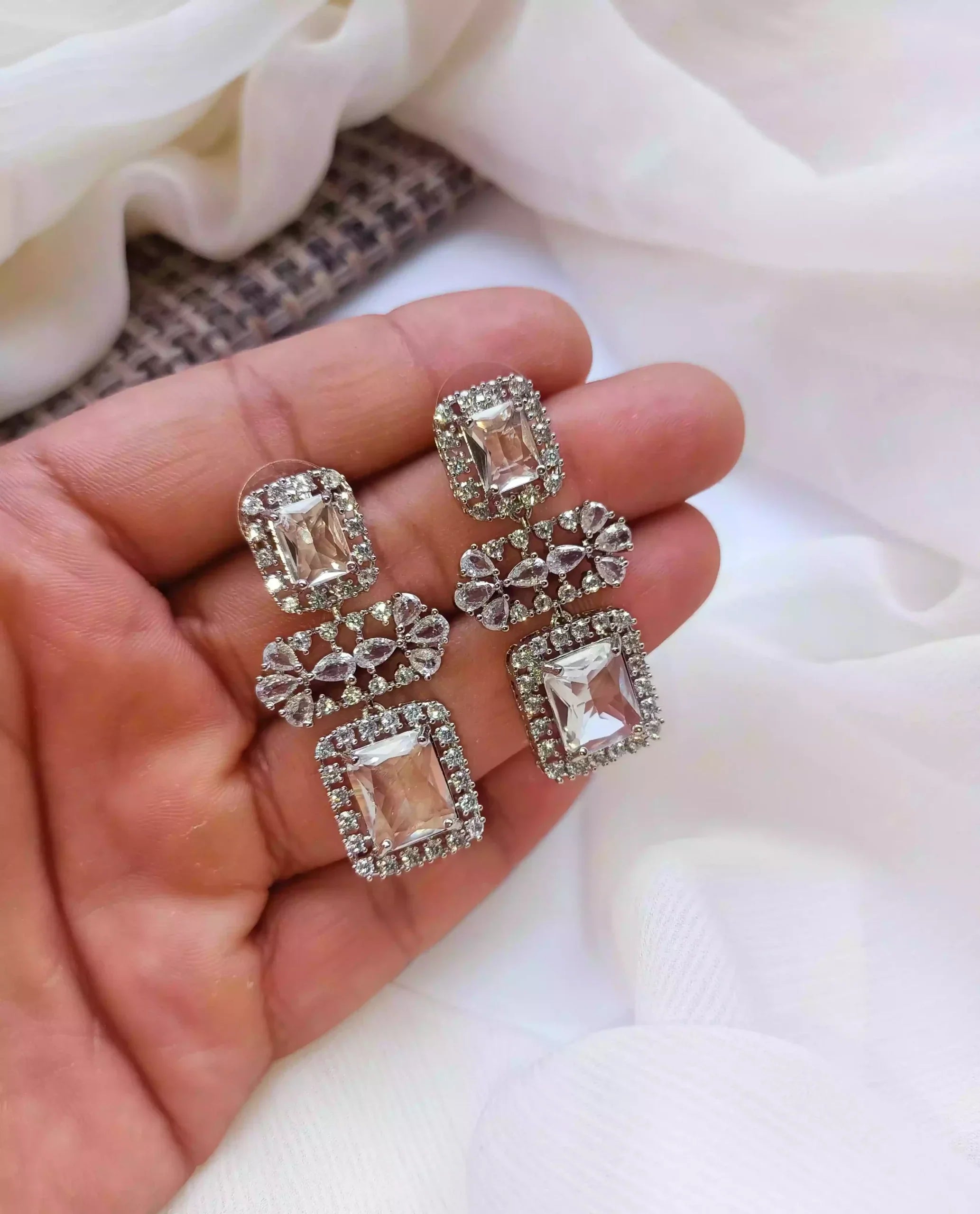 Micro zircon earrings
