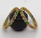 Zircon bangle pair