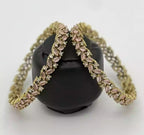 Zircon bangle pair