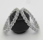 Zircon bangle pair