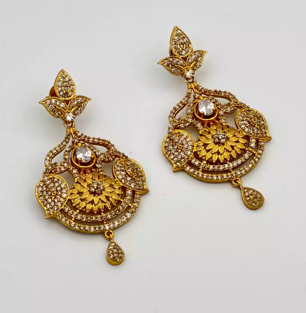 Gold plated earrings
