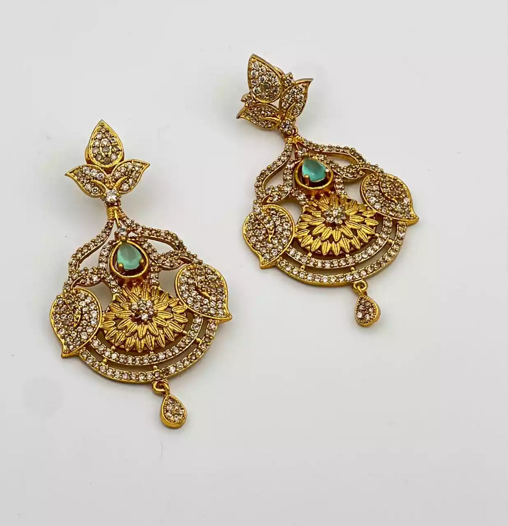Gold plated earrings