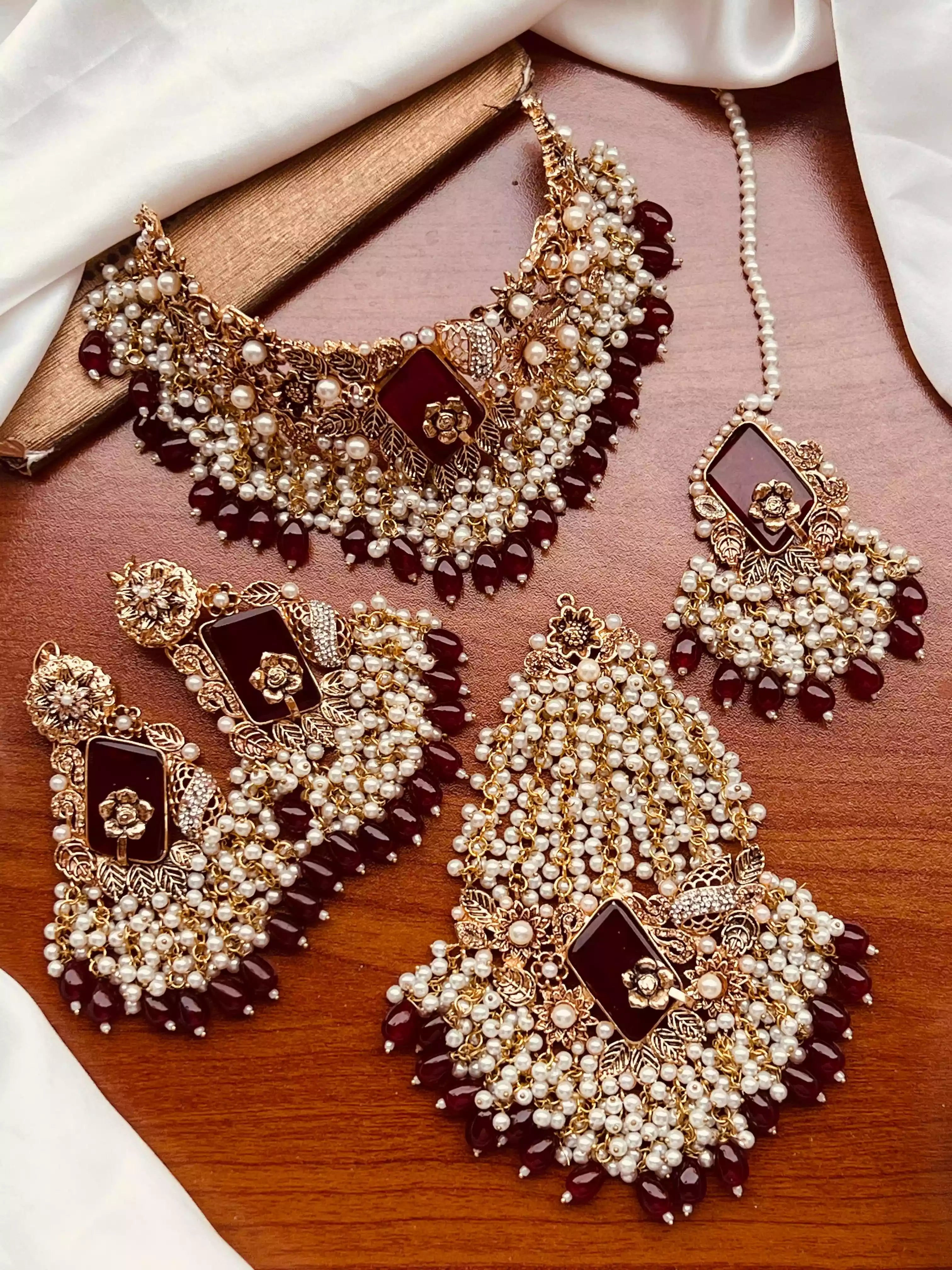 Handmade designer bridal set