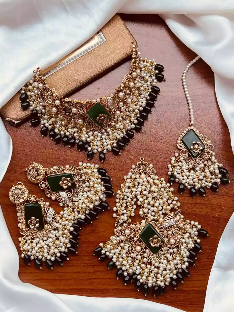 Handmade designer bridal set