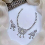 Indian zircon necklace set
