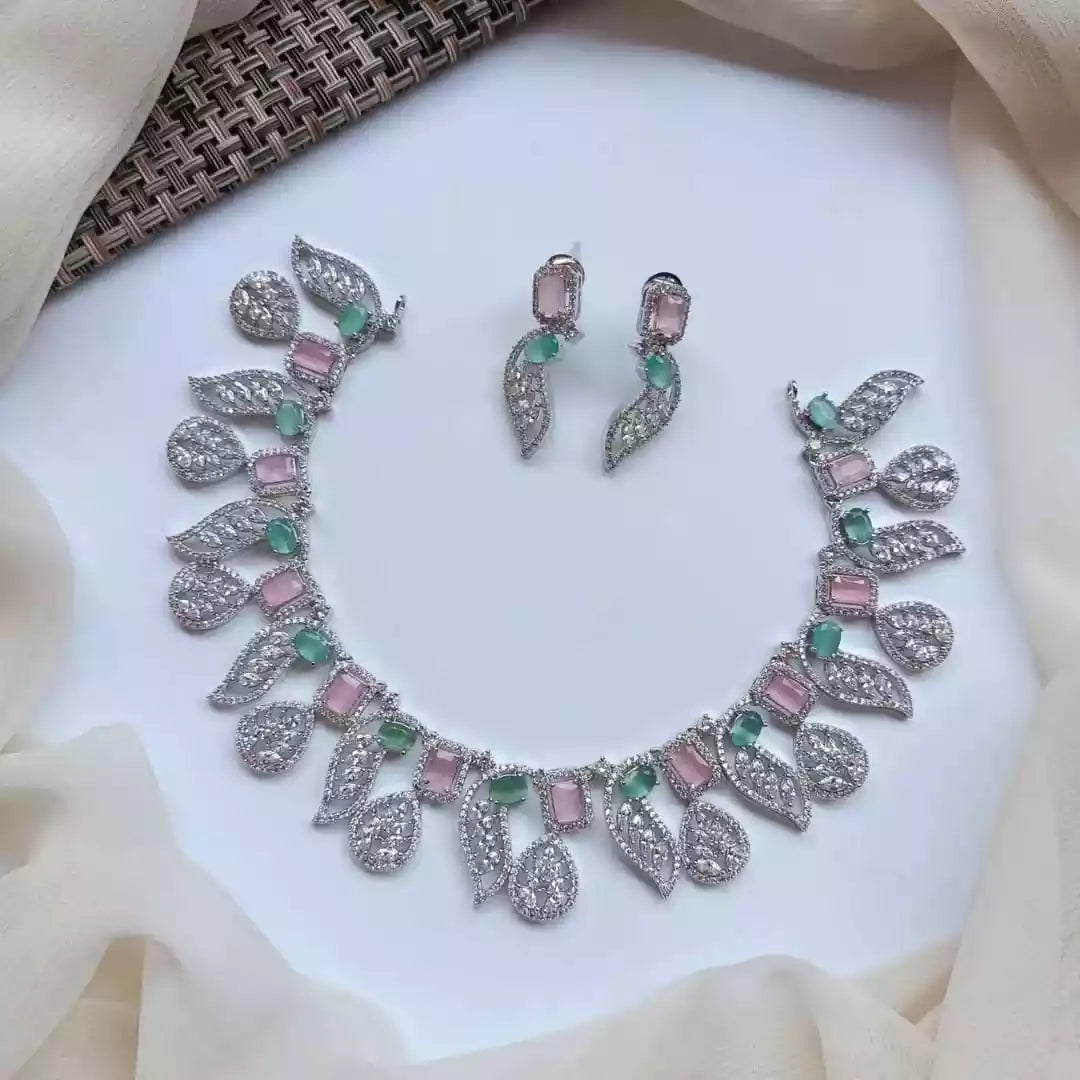 American diamond necklace set