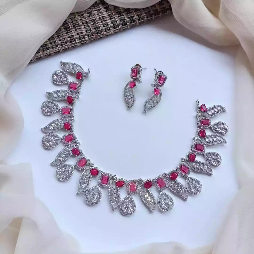 American diamond necklace set