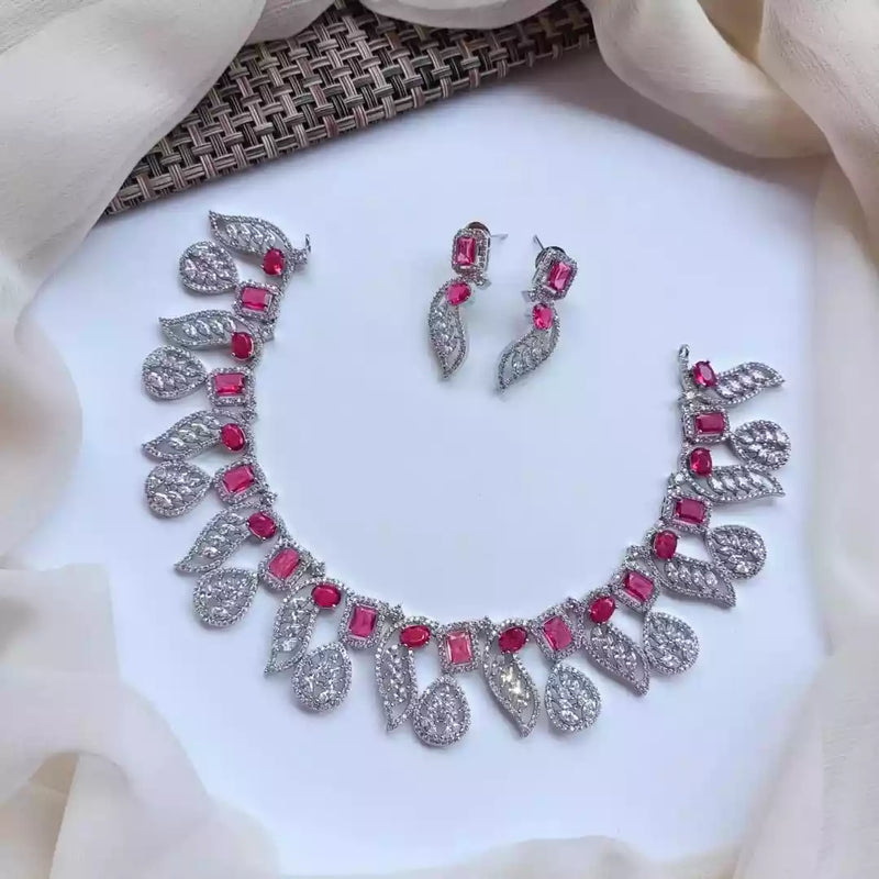 American diamond necklace set