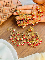 Zircon earrings with saharay