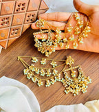 Zircon earrings with saharay
