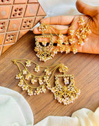 Zircon earrings with saharay