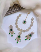 Indian zircon necklace set