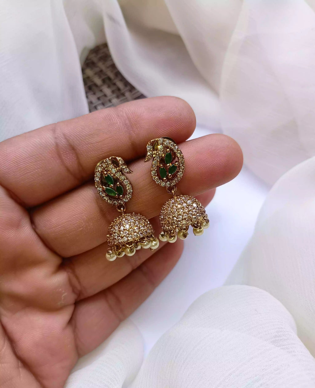 Micro zircon earrings