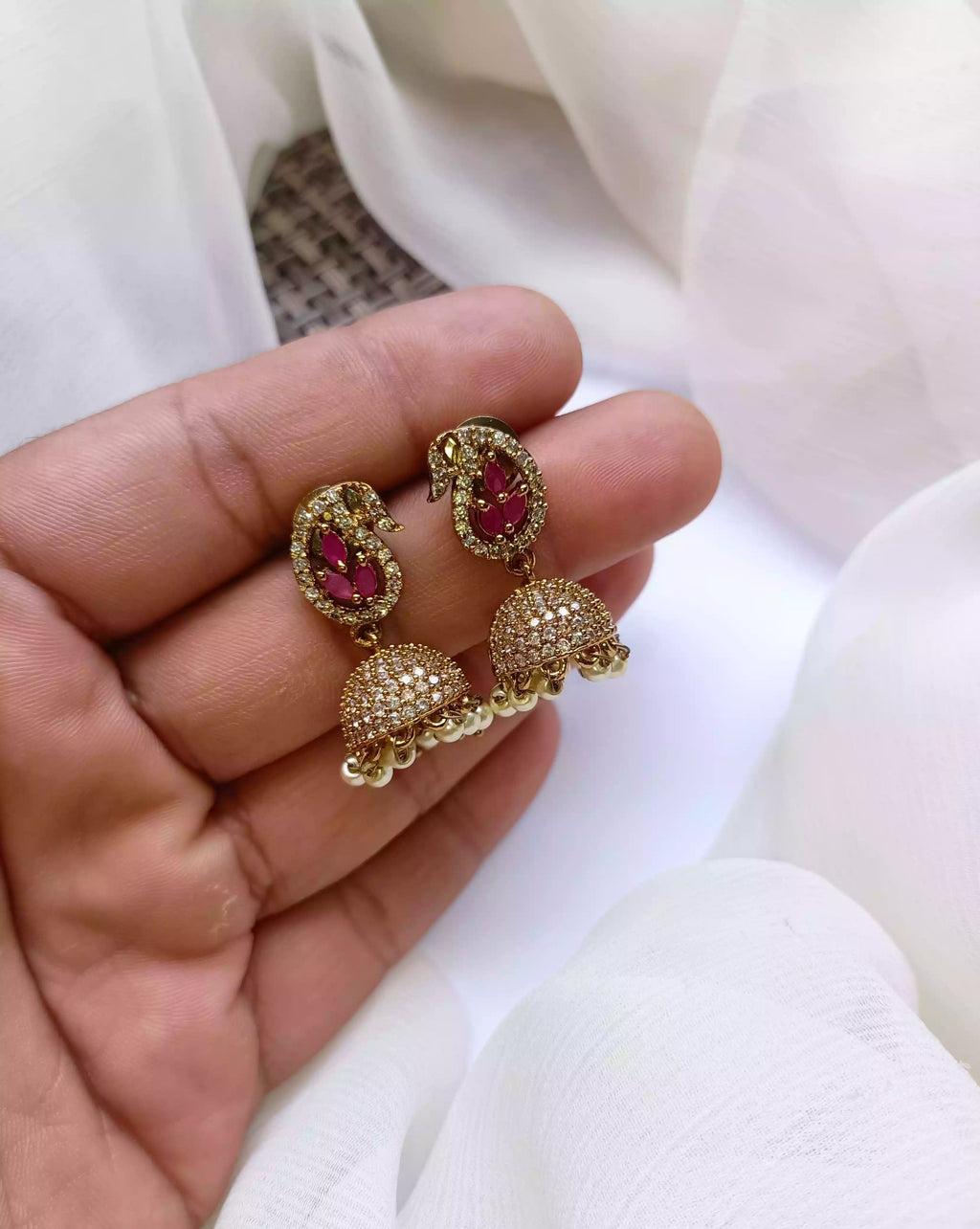 Micro zircon earrings